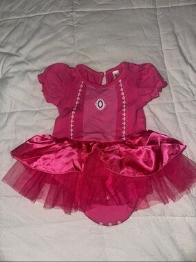 Princess Peach Tutu Costume Bodysuit